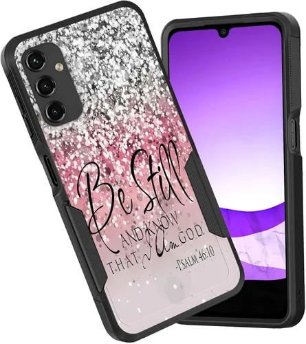 Vista 118 de Funda para Galaxy A15 5G, doble capa híbrida resistente a prueba de golpes, policarbonato duro, silicona suave, TPU, funda protectora para Samsung
