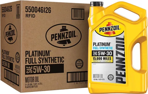 Vista 15 de Aceite de motor completamente sintético Platinum Full Synthetic 5W-30 de Pennzoil (1 unidad, 5 cuartos de galón)