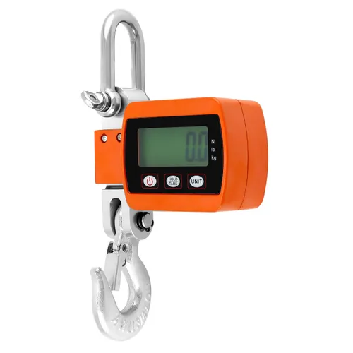 Vista 7 de QWORK Báscula digital para grúa resistente, capacidad de 2200 libras/2,204.6 lbs, conversión de unidades duales, báscula colgante industrial precisa