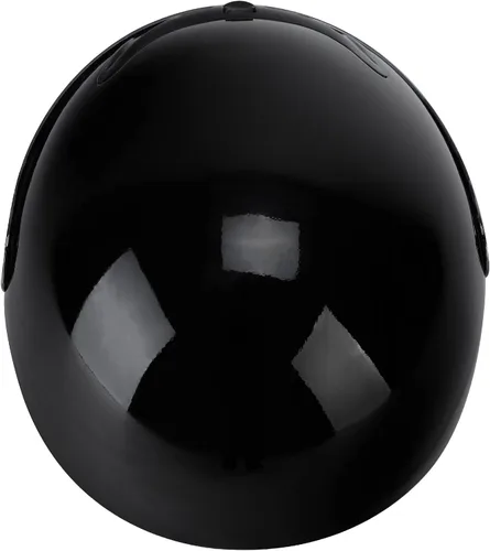Vista 6 de TCT-MOTORPARTS - Casco de motocicleta para adultos, aprobado por DOT, color negro, visera de espejo de cara completa, casco de calle