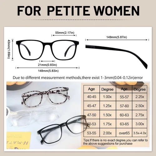 Vista 5 de OCCI CHIARI Gafas de lectura cuadradas grandes para mujer