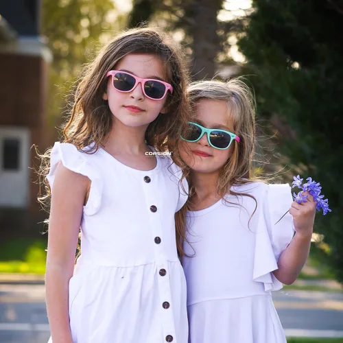 Vista 47 de Lentes de sol polarizados de goma elastómero termoplástico (TPEE) flexible, para niñas y niños de 3 a 9 años