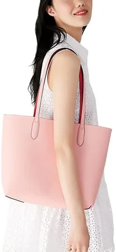 Vista 3 de Kate Spade Ava - Bolso reversible de piel (rosa donut), Rosa.