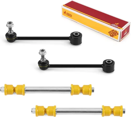 Vista 43 de Metrix Premium Chassis Parts - Kit de 4 piezas de barra estabilizadora delantera y trasera con enlace de extremo de barra estabilizadora para Ford