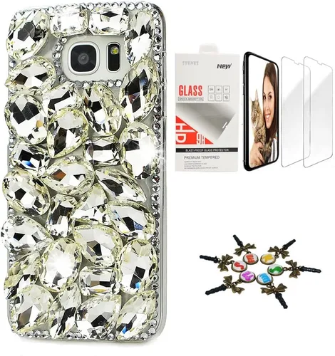 Vista 6 de Bling Case SSSGCDwSPSeries-24 - Funda con diseño 3D hecho a mano, 100 + cristales