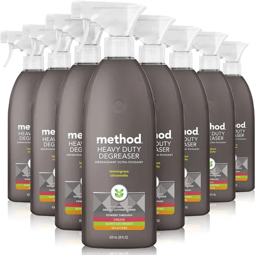 Vista 10 de Method Desengrasante de Servicio Pesado, Aroma a Hierba de Limón, Limpiador de Horno y Limpiador de Superficie de Estufa, Botella de Spray de 28 Oz
