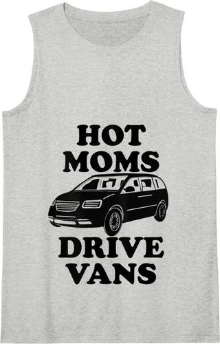 Vista 3 de Hot Moms Drive Vans - Camiseta de tirantes divertida