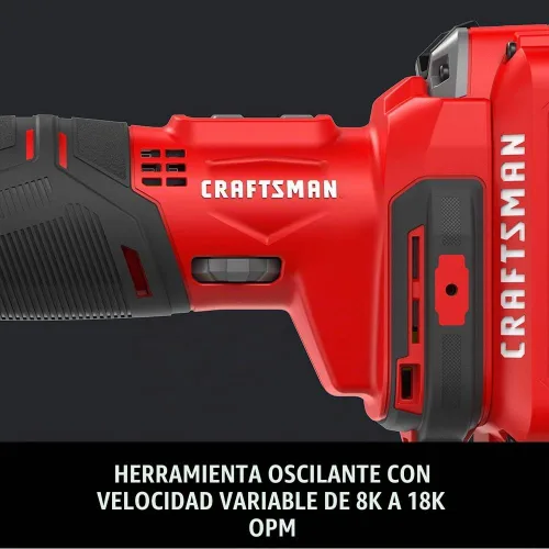 Vista 4 de CRAFTSMAN Herramienta oscilante V20* inalámbrica, solo herramienta (CMCE500B)