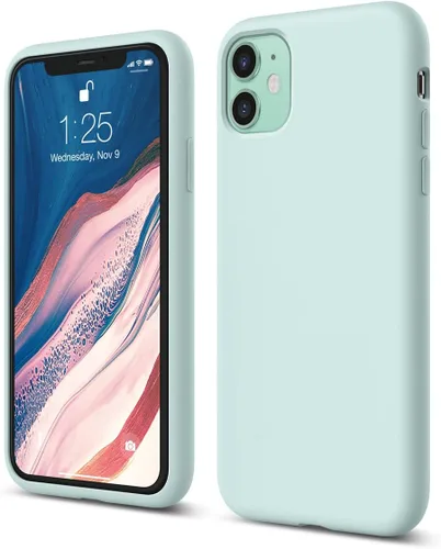 Vista 11 de elago Premium - Carcasa de silicona líquida para iPhone 11, color negro Full Body Protective Cover, Shockproof, Slim Phone Case, Anti-Scratch Soft