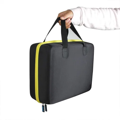 Vista 6 de Anleo Funda de viaje rígida para DEWALT DCC020IB 20V Max Inflator con batería (cremallera negra+amarilla)