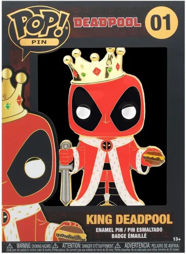 Vista 2 de Funko Pop! Pins: Marvel - King Deadpool