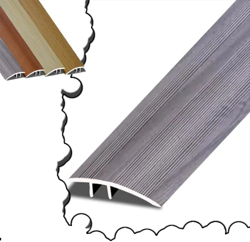 Vista 15 de NILZA Door Threshold Strip Wood Floor Transition Strip 36in Threshold Transition Strips, Metal Threshold Reducer Ramp, Suitable for Height of Oak