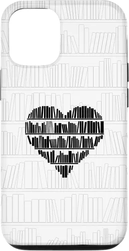 Vista 28 de Bookworm Book Lover Minimalist Heart White Case for iPhone 17