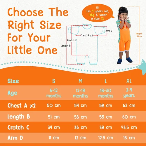 Vista 6 de Cheekaaboo Warmiebabes - Traje de baño térmico para bebés y niños pequeños, hecho con neopreno UPF50+, trajes de baño ajustados para niños