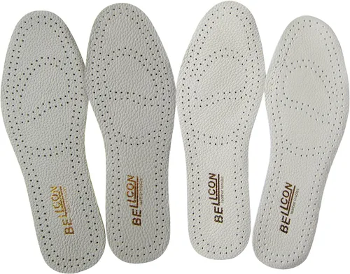 Vista 8 de Bellcon - Plantillas de cuero para hombres, inserciones de cuero fino para botas de hombre, almohadillas de zapatos de longitud completa con carbono