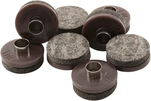 Vista 8 de SoftTouch Deslizadores redondos de fieltro para clavos de 1 pulgada, almohadillas protectoras de fieltro resistentes para muebles de madera y Negro