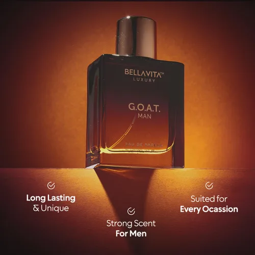 Vista 4 de BellaVita Luxury G.O.A.T. - Perfume para hombre con bergamota, lavanda y pachulí oriental Perfume refrescante para hombre durante todo el día