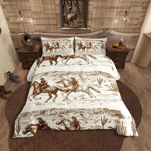 Vista 10 de Erosebridal - Juego de edredón Samurai, juego de ropa de cama al atardecer, edredón japonés de samurái cálido y suave, decoración de dormitorio