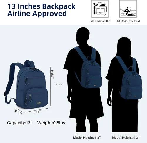 Vista 2 de Mochilas informales, Azul marino, Mochilas Daypack