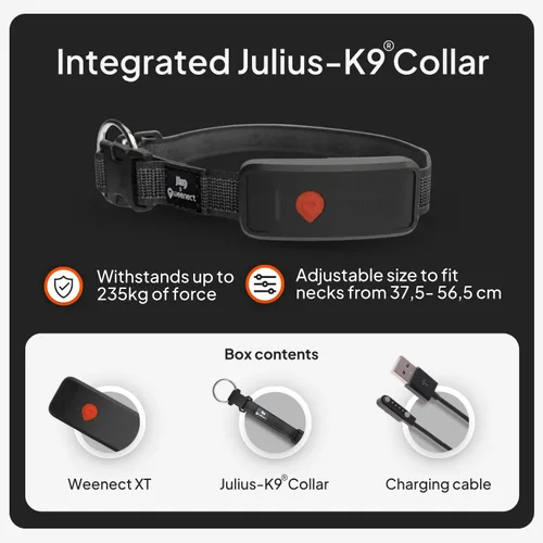 Vista 7 de Weenect Dog XT - Collar de perro GPS Se requiere suscripción Negro