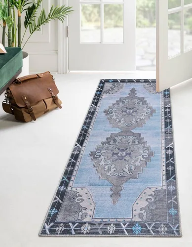 Vista 21 de Unique Loom Timeless Collection - Alfombra de área - Thomas (2' x 3' 1" ovalada, negro y blanco/gris)