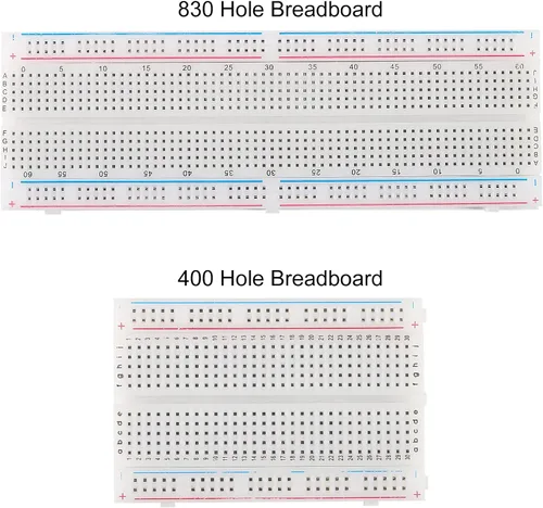 Vista 2 de Alinan Kit de 10 tablas de pan incluido 5 piezas de 830 puntos 5 unids 400 puntos Breadboard para bloques de conexión de distribución Proto Shield