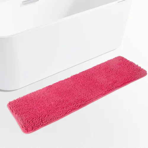 Vista 232 de Yeaban Alfombra de pasillo de baño de 24 x 72 pulgadas, antideslizante, alfombra de baño larga de felpilla gruesa, absorbente y lavable, alfombra