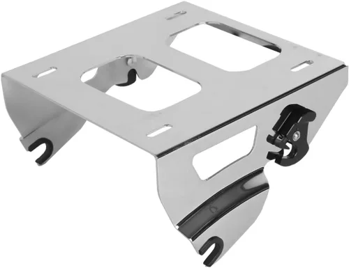 Vista 7 de TCT-MOTORPARTS Paquete de viaje picado, maletero, almohadilla de respaldo, estante de montaje individual negro para modelos Harley Touring Road King