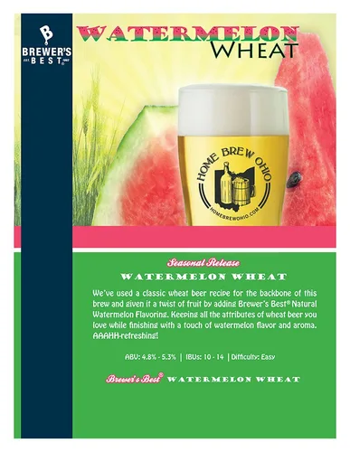 Vista 4 de Brewer's Best El kit de ingredientes de cerveza de trigo y sandía hace 5 galones
