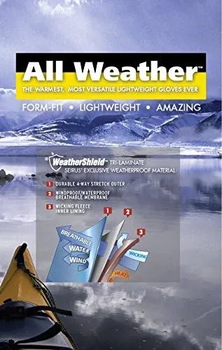 Vista 3 de Seirus Innovation 1425 - Guantes de invierno para hombre (ligeros)