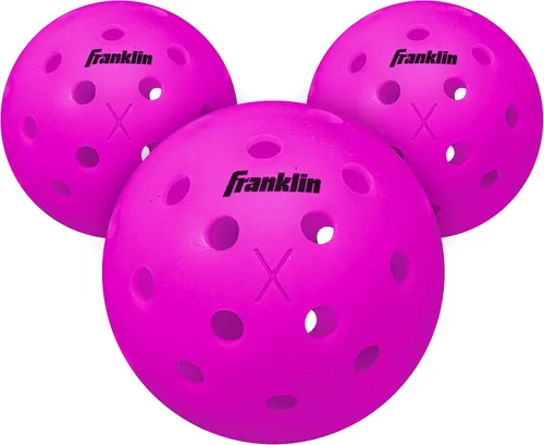 Vista 6 de Franklin Sports X-40 pelotas de Pickleball al aire libre - Bola oficial del Pickleball de EE. UU., APP Tour + US Open - Tamaño reglamentario Rosa
