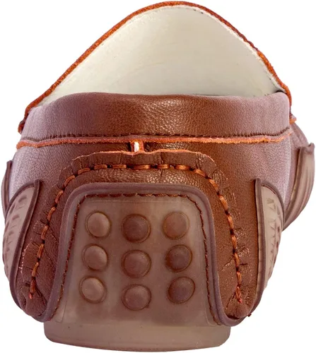 Vista 2 de LUODENGLANG Mocasines para hombre, zapatos casuales sin cordones, mocasines para conducir, mocasines Penny con suela de goma, zapatos planos suaves