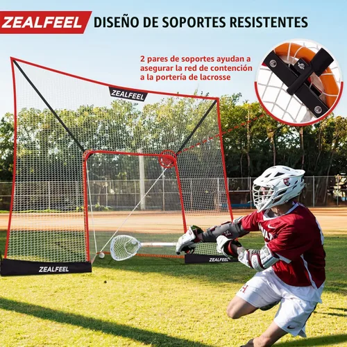 Vista 7 de ZEALFEEL Lacrosse Backstop Net 14x10FT, Extra-Large Shooting Coverage