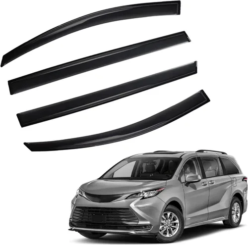 Vista 21 de Protectores de lluvia compatibles con modelos Trailblazer/GMC Envoy 2002-2009 para 5 pasajeros, visera de ventana lateral, deflector de viento
