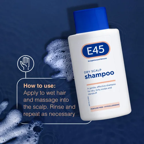 Vista 4 de E45 Champú dermatológico para cuero cabelludo seco de 6.8 fl oz