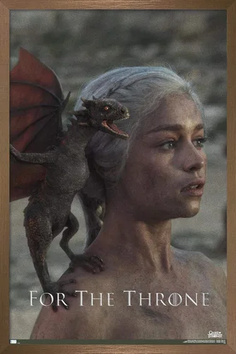 Vista 15 de Trends International Juego de tronos - Póster de pared Daenerys Targaryen, 14.725 x 22.375 pulgadas, versión enmarcada de madera de granero Versión