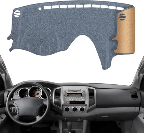 Vista 21 de Alfombrilla Cobertora para Salpicadero Compatible con Toyota Sienna 2010-2004 (Sin Modelos HUD), Alfombrilla Antirreflejos para Salpicadero de Negro