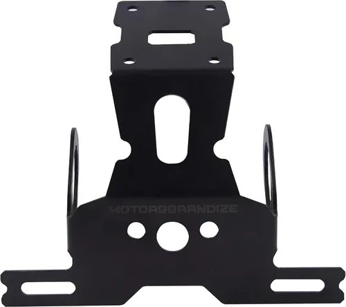 Vista 2 de Motoaggrandize Cola ordenada Soporte de matrícula para Kawa Ninja 650 Z650 Color: Negro Mate [2017+]