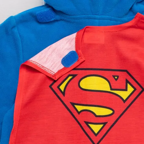Vista 8 de DC Comics Justice League Superman Batman Flash Zip Up Pijama Cosplay Enterizo Niño a Niño Grande
