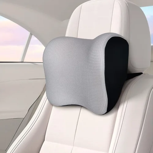 Vista 9 de Super Fit - Almohada para reposacabezas de automóvil, almohada para conducir con correa ajustable, almohada de cuello 100% espuma viscoelástica