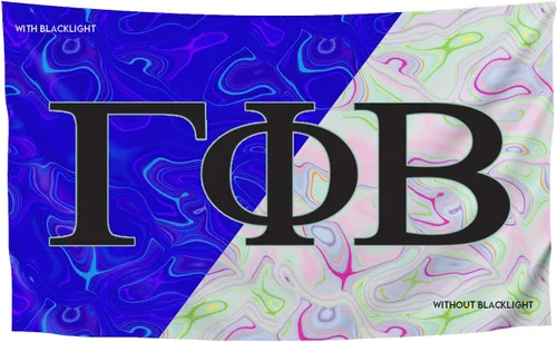 Vista 22 de Greek Club Sorority & Fraternity - Bandera de luz negra, 3 pies x 5 pies, licencia oficial, tapiz, exhibición, poliéster, pancarta de letras, CHI