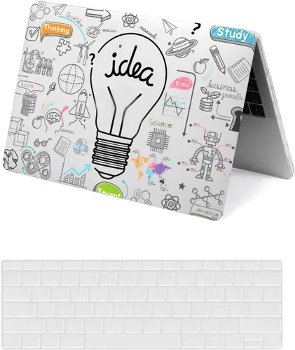 Vista 28 de Funda protectora para MacBook Air 2024 2023 de 15 pulgadas M2 M3 Retina/Touch ID A2941 A3114, carcasa rígida de plástico negro para laptop y León 801