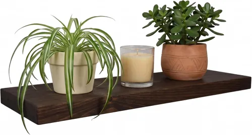 Vista 41 de joelsantiques Estantes flotantes de madera de 24 pulgadas para pared, 24 x Beige