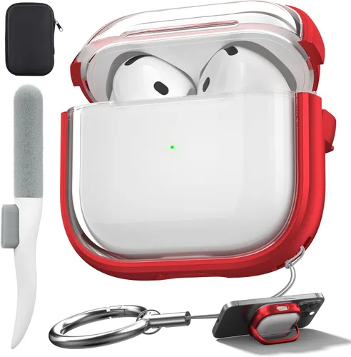 Vista 20 de Funda de protección contra caídas para AirPods Pro 2 con kit de limpieza B-Negro