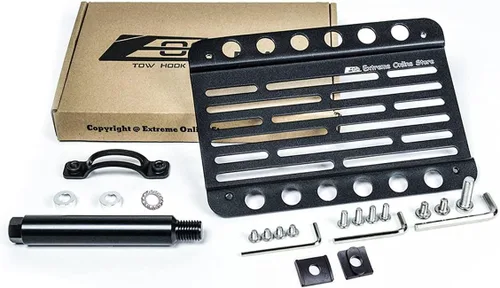 Vista 9 de Repuesto para modelos Genesis GV80 2021 actuales Placa EOS versión 2 Gancho de remolque para parachoques delantero, soporte de montaje