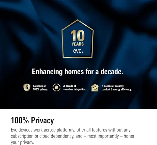 Vista 10 de Eve Cámara para exteriores, paquete de 2 cámaras de reflector seguro, alta seguridad y privacidad (video seguro HomeKit), 1080p