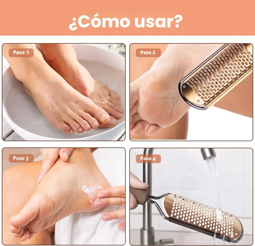 Vista 6 de Lima para Pies Raspador de Pies Pedicura - Removedor de Callos para Pies Easkep Rallador Profesional Raspa Raspador de Pies Removedor de Callos