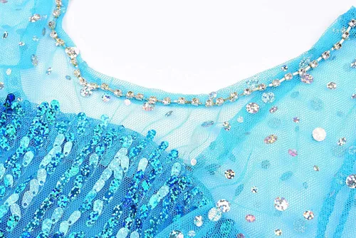 Vista 5 de JerrisApparel Disfraz de princesa para niñas, fiesta de cumpleaños, Navidad