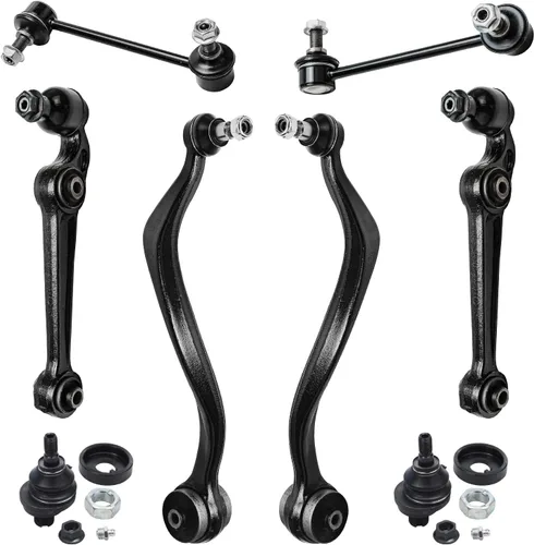 Vista 253 de Detroit Axle - Kit de brazos de control de extremo de 8 piezas para Toyota 2001-2003 Highlander 2002-2003 Camry Lexus ES300, 2 conjuntos de brazos