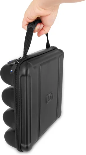Vista 2 de CASEMATIX Sennheiser, Shure y más - Funda de micrófono inalámbrico compatible con cuatro micrófonos inalámbricos de hasta 10.75 pulgadas